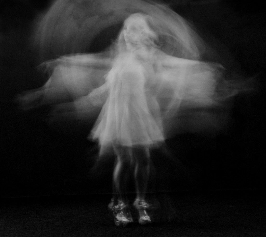 image of woman ghost, dancing